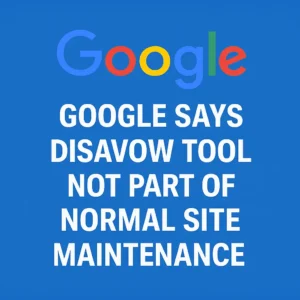google disavow tool for doctors